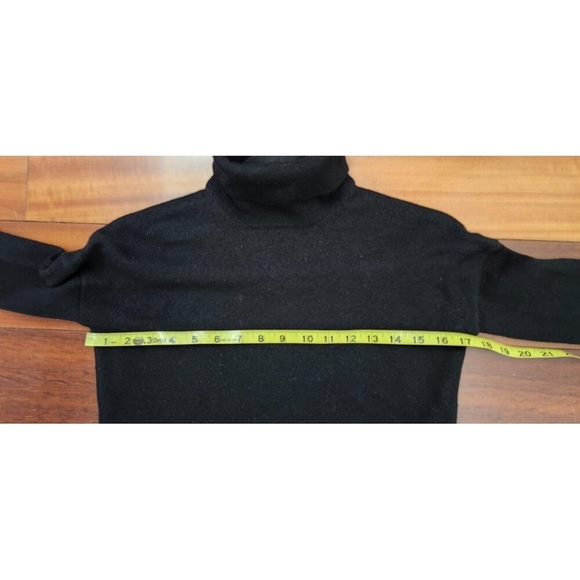 Sézane La Maille Merino Wool Turtleneck Sweater Dress Black Long Sleeve ButtonXS - Picture 11 of 15